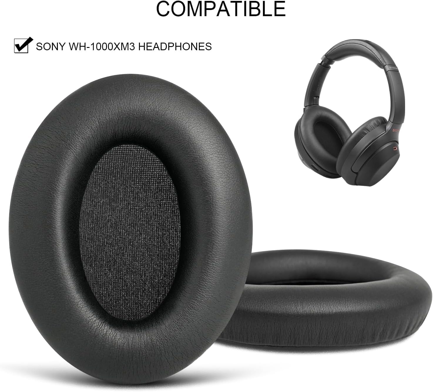 SONY WH-1000XM3ノイズキャンセリング イヤーパッド交換済みケース付 Amazon | Sony XM3 WH-1000XM3用イヤーパッド ワイヤレスノイズ